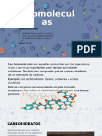 Biomoléculas: carbohidratos, lípidos, proteínas y ácidos nucleicos