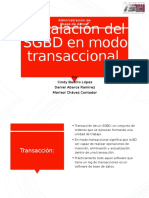 2.4 Instalacion de SGBD de Forma Transaccional