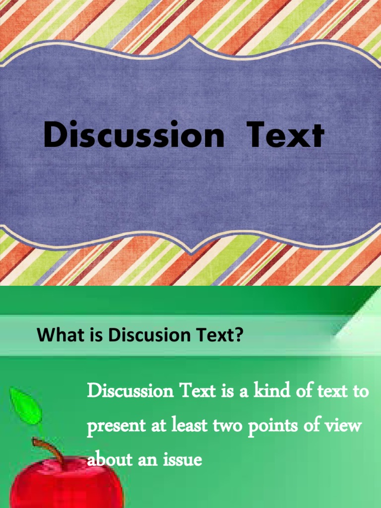 Discussion Text Structure