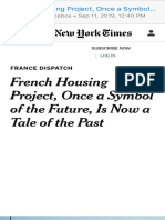 French Housing Project, Once a Symbol of the Future, Is Now a Tale of the Past - The New York Times