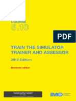 Model Course 6 10 Train The Simulator Trainer and Assessor