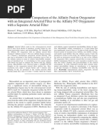 Air Transmission Comparison of The Affinity Fusion Oxygenator