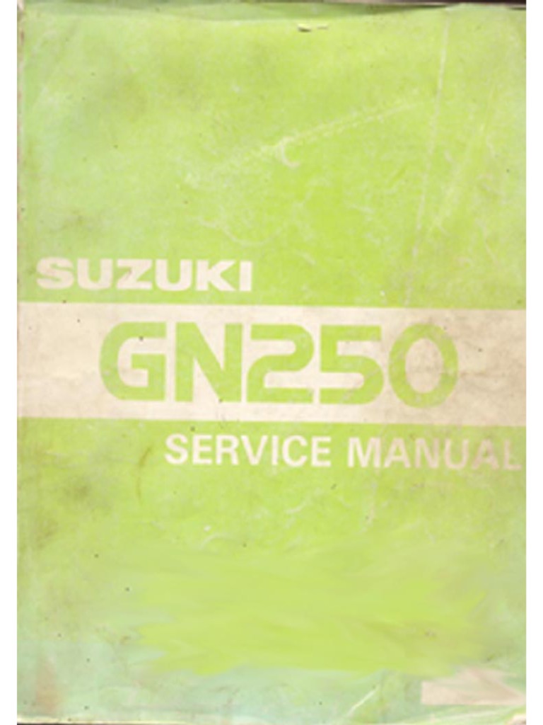 SUZUKI GN250 SERVICE MANUAL FREE DOWNLOAD intelligence overview