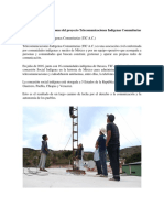 Aldahir Nieves - 3 Lecciones Del Proyecto Telecomunicaciones Indígenas Comunitarias PDF