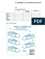 PROJECT Wonder - Worksheet