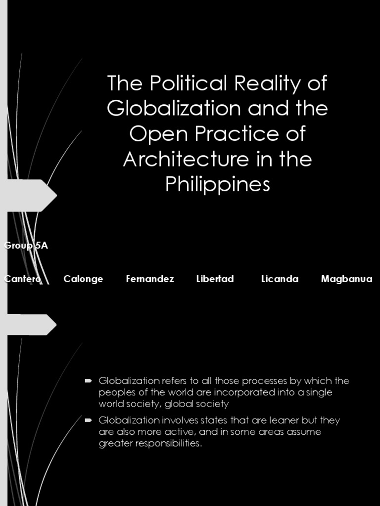Globalization's Impact on Philippine Architecture | PDF | Licensure ...