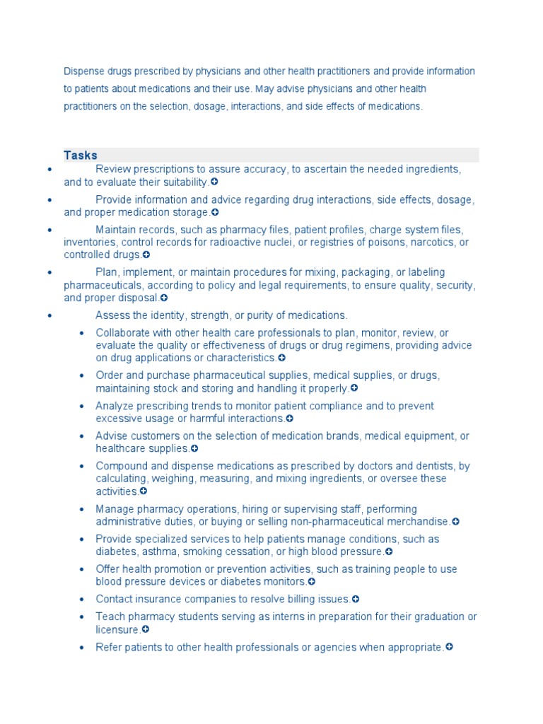 PharmacistJobdescription.docx Pharmacy Health Care