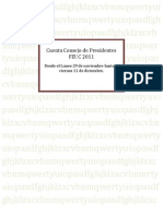 Cuenta Consejo de Presidentes Diciembre FEUC 2011 Diciembre