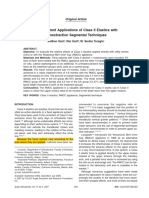 Two Different Applications of Class II Elastics With Nonextraction Segmental Techniques