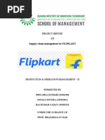 POM II Final Report On SCM of Flipkart PDF