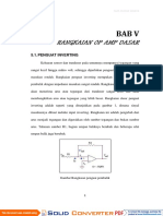 Penjelasan Soal Op Amp Inverting Non Inverting Differensial BAB 5 V