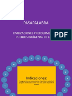 PASAPALABRA - Civilizaciones Precolombinas y Pueblos Indígenas de Chilepptx