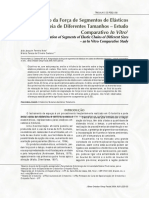 A Degradação da Força de Segmentos de Elásticos em Cadeia de Diferentes Tamanhos – Estudo Comparativo In Vitro1.pdf