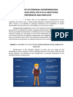 Assessment of Personal Entrepreneurial Competencies