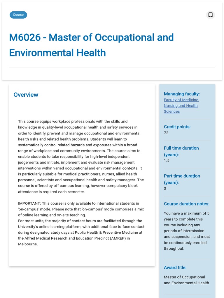 Monash University - Overview PDF | PDF | Occupational Safety And Health ...