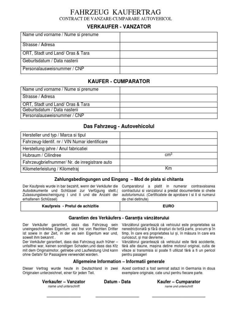 Contract vanzare cumparare auto germania pdf merge online