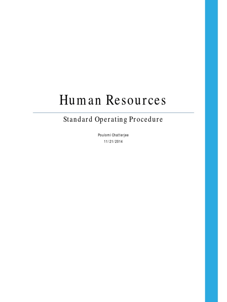 Sop HR PDF | PDF | Human Resource Management | Human Resources