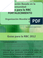 RBC y Fortalecimiento - Guías para La RBC OMS - 2012