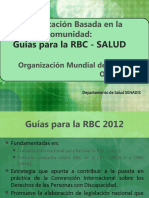 Componente Salud - Guías para La RBC OMS - 2012