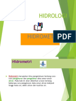 Kuliah Hidrologi 6 Hidrometri PDF