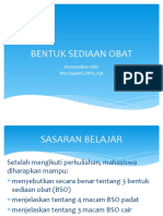 Bentuk Sediaan Obat