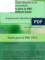 INTRODUCCIÒN - Guías para La RBC - 2012