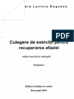 Culegere Exercitii Recuperare Afaziei Vol1 1 PDF