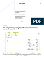 PLC Programming Examples On Industrial Automation