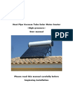 Manual Compact Pressure Solar Water Heater PDF