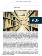 Information and Knowledge Management in Libraries