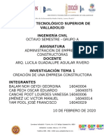 Creación de Una Empresa Constructora