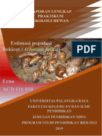 Laporan Ekologi Hewan Erna Acara IV PDF