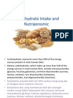 Carbohydrate Intake and Nutrigenomic