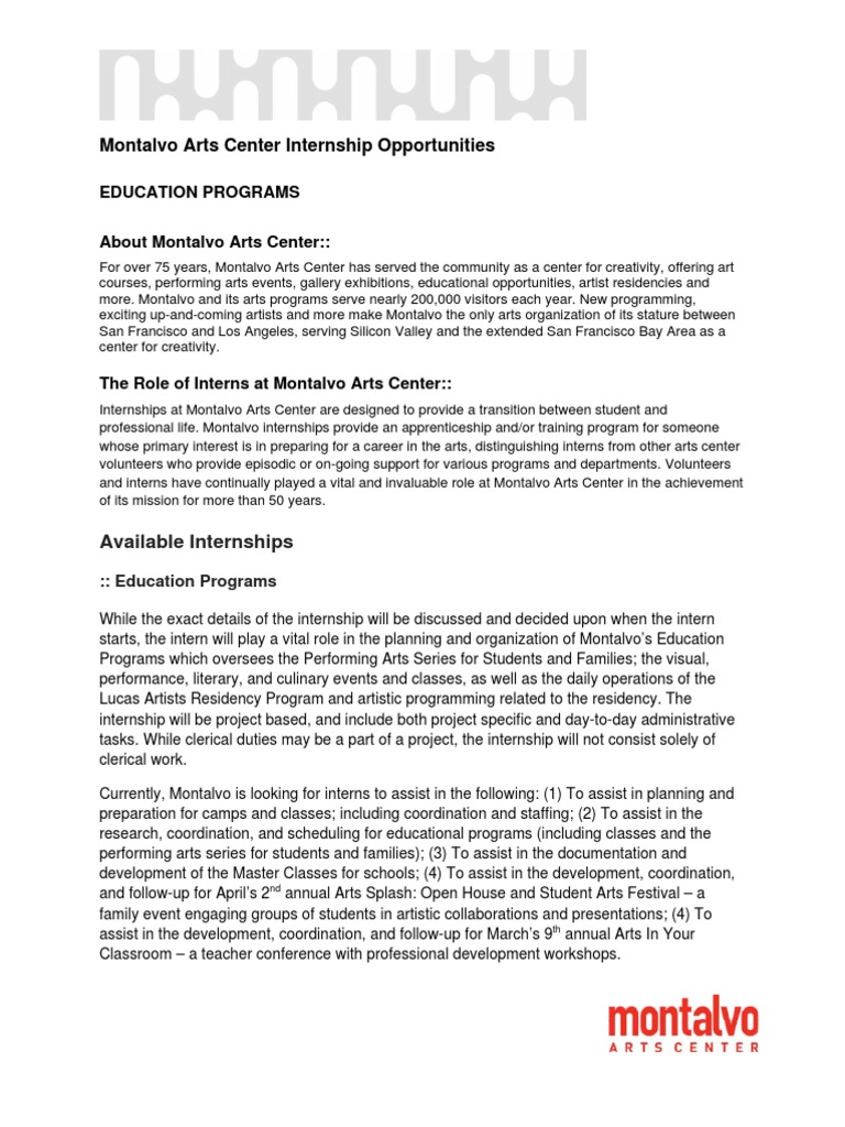 Internship: Education Program | PDF