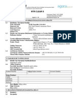 WTR Clear S-MSDS-TR PDF