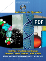 Bolivian Journal of Chemistry Vol 27 N 1 2010 Front Cover
