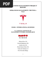 Group 12 - Roll No. - 18 - 20 - 24 - 39 - Operations Management The Tesla Way - GOURAB MUKHERJEE