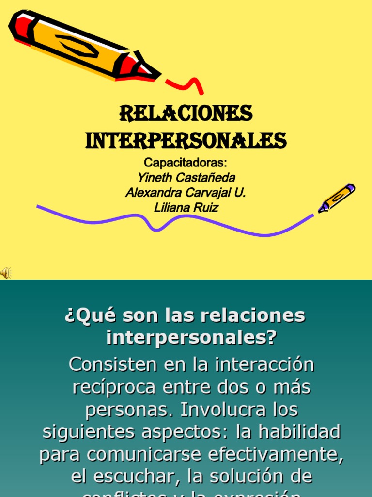 Claves para Relaciones Interpersonales Saludables | PDF | Las emociones ...