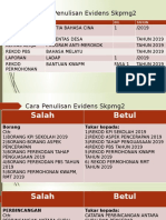 Cara Penulisan Evidens SKPMG2