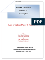 TP - Law of Crimes Paper IPenal Code - December'19-April'20