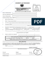 MA MSC Previouse (For Private Candidate) - 1