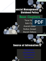 Financial Management Dividend Policy: Bean Counters