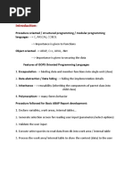 Basic Oops Concepts Notes