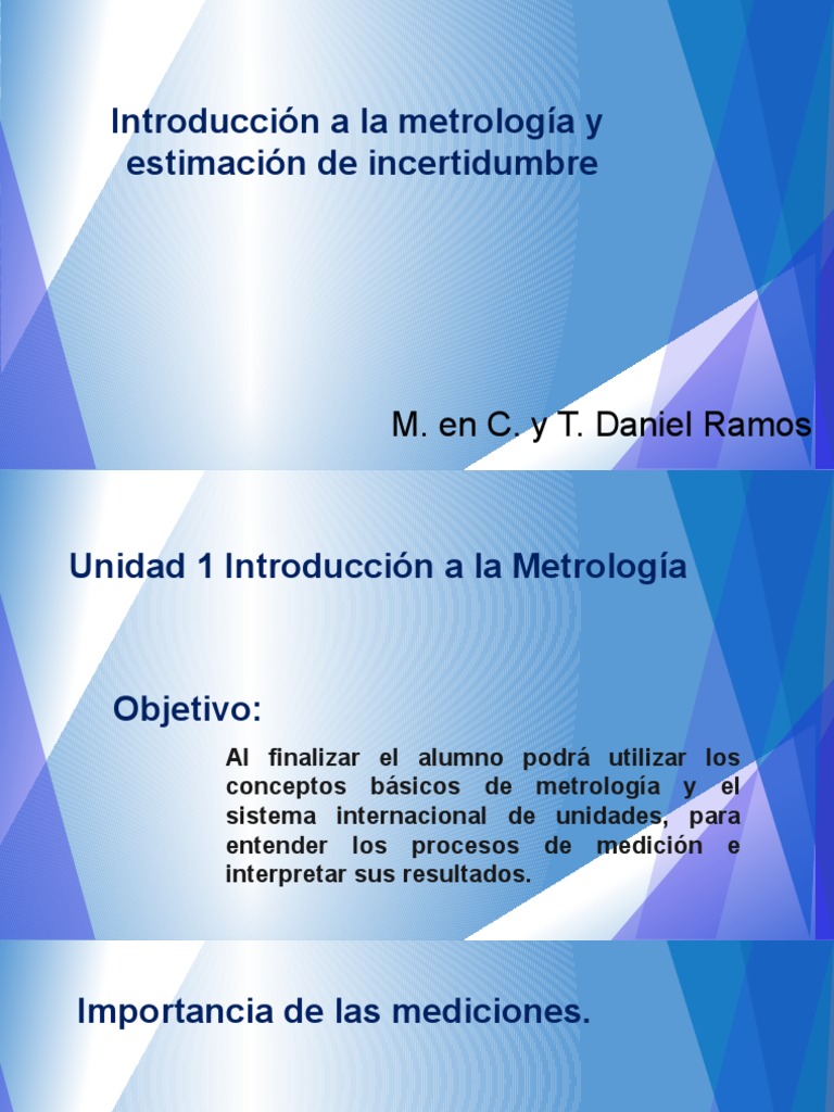 Incertidumbre en Metrología y Mediciones | PDF | Medición | Metrología