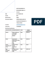 Mechanical Resume