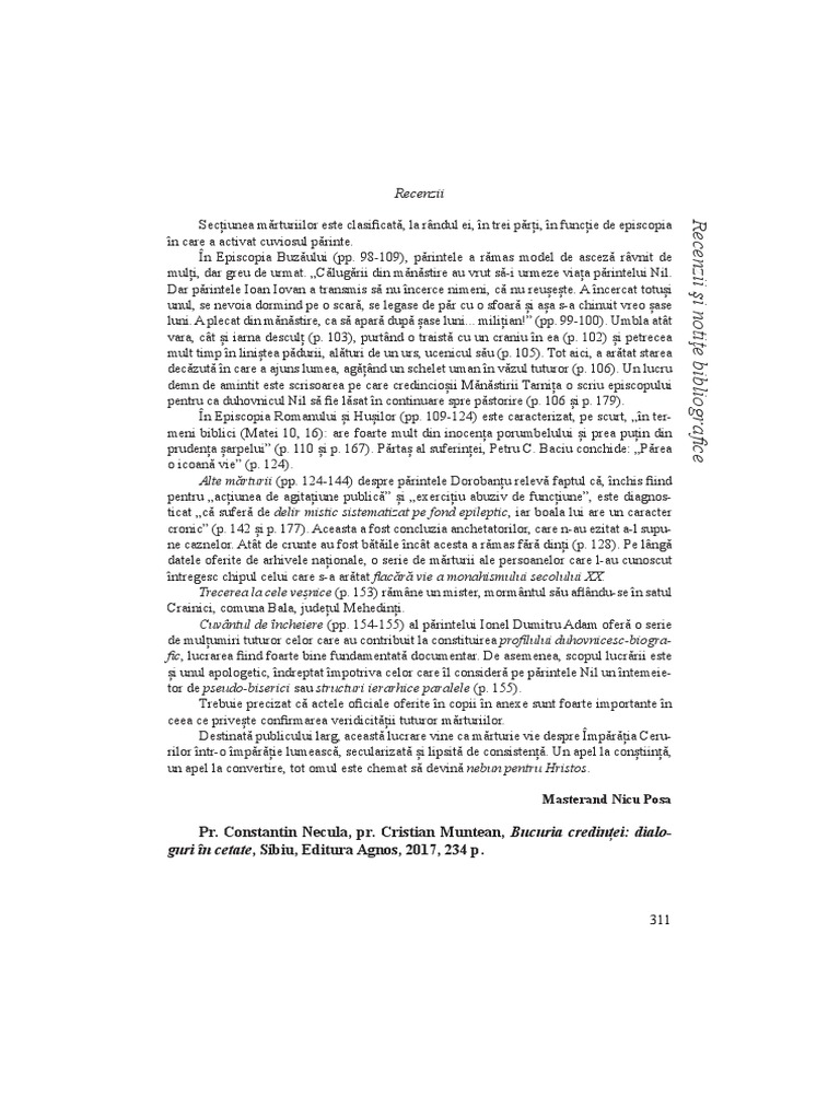 Pr. Constantin Necula Pr. Cristian Muntean Bucuria Credinței PDF