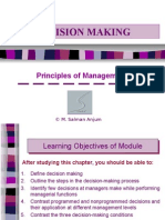 Decision Making: Principles of Management