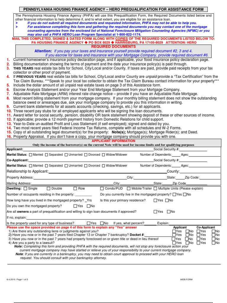 Assessing Eligibility for Pennsylvania Housing Assistance PDF
