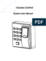 X6 Access Control System User Manual