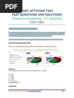 NNPC Aptitude Test Past Questions and Answers PDF